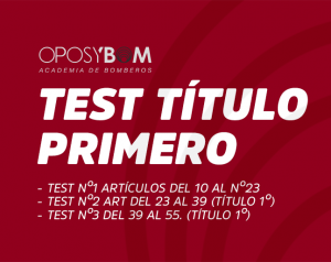 3 TEST TÍTULO PRIMERO - TEST Nº1 - TEST Nº2 - TEST Nº3