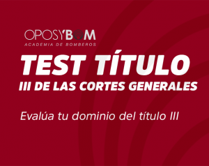 TEST III DE LAS CORTES GENERALES
